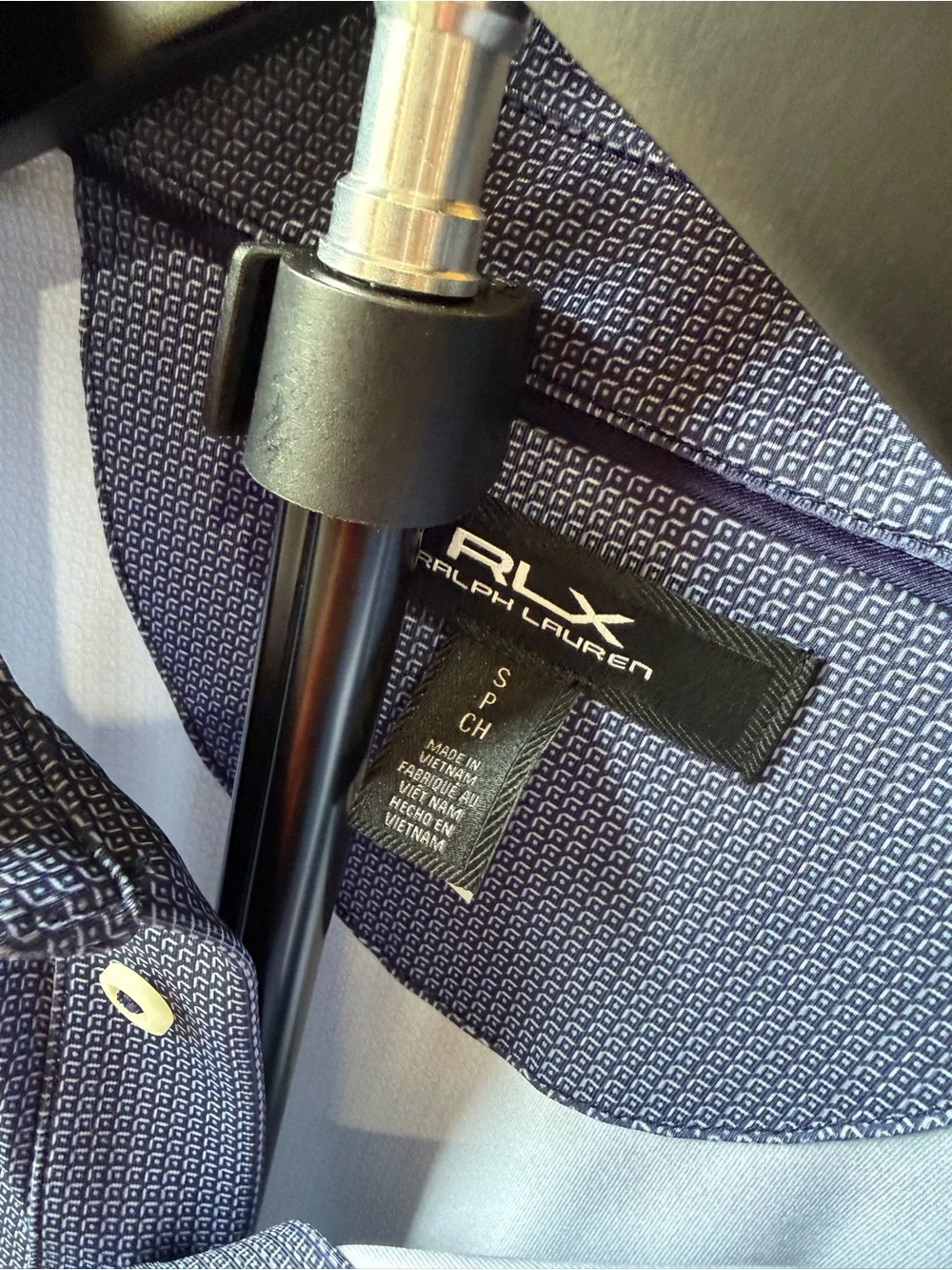 RLX by Ralph Lauren Men's Blue Polo Shirt - Lightweight Performance